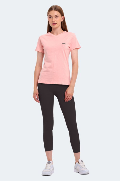 Slazenger KRISTEN I Kadın V Yaka Somon Tişört