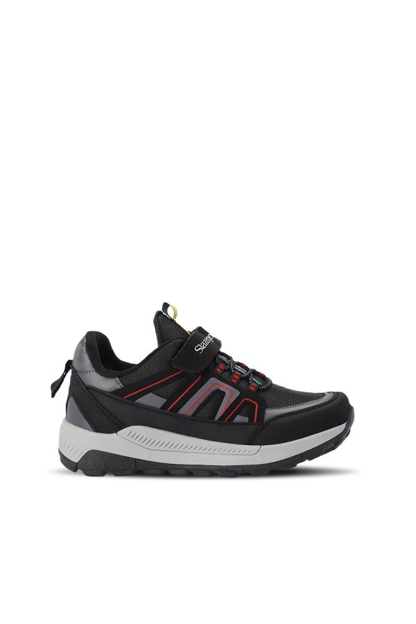 Slazenger KROSS KTN Sneaker Unisex Çocuk Ayakkabı Siyah / Kırmızı