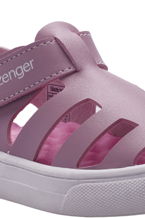 Slazenger KRYSTAL Kız Çocuk Cırt Cırtlı Lila Sandalet