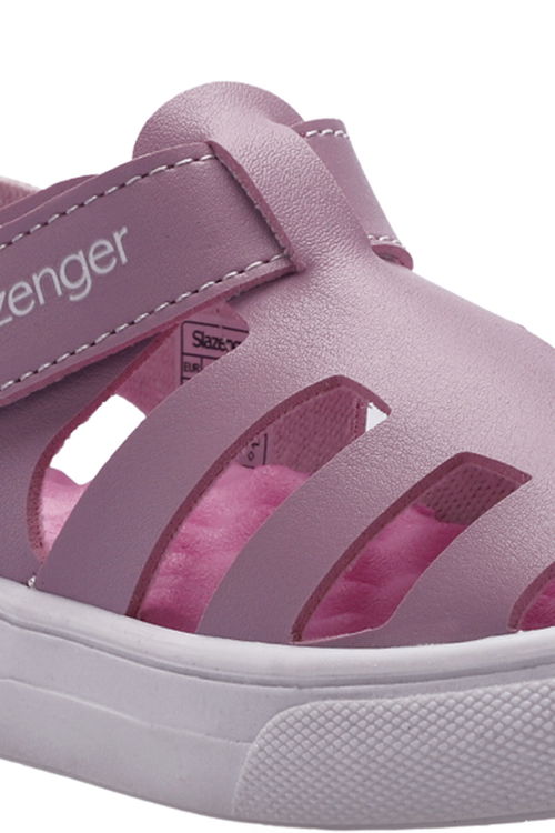 Slazenger KRYSTAL Kız Çocuk Cırt Cırtlı Lila Sandalet