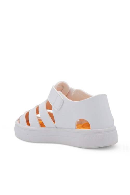 Slazenger KRYSTAL Unisex Çocuk Cırt Cırtlı Beyaz Sandalet