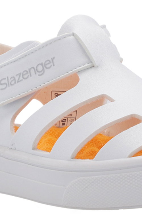 Slazenger KRYSTAL Unisex Çocuk Cırt Cırtlı Beyaz Sandalet