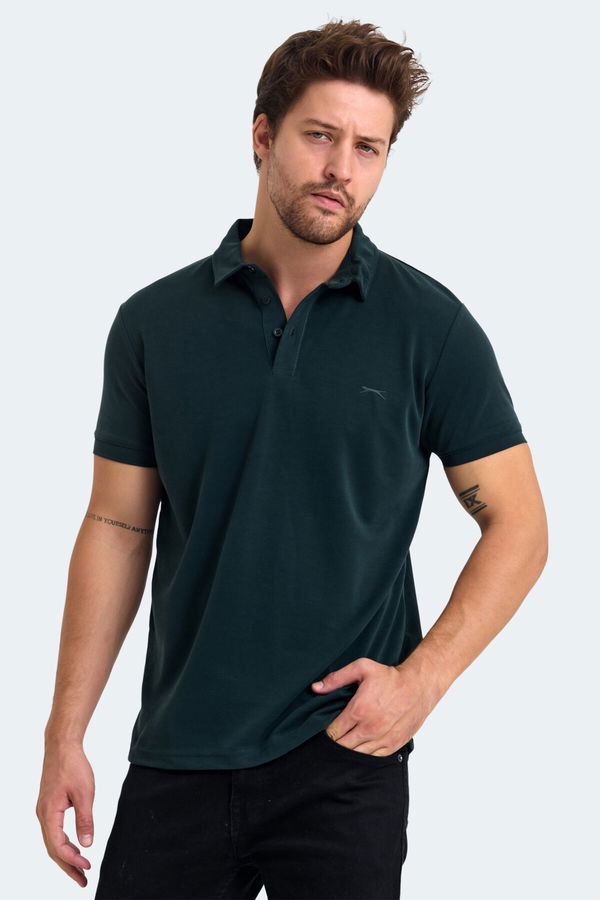Slazenger KUGGA Erkek Tişört Koyu Yeşil