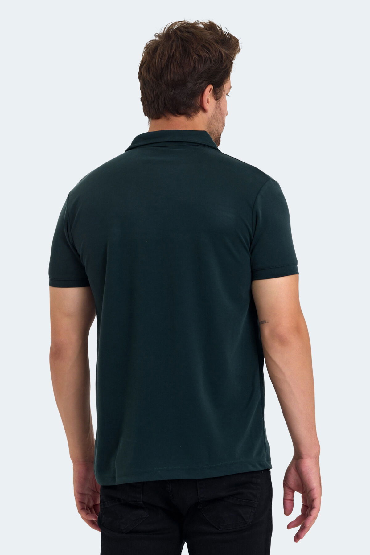Slazenger KUGGA Erkek Koyu Yeşil Tişört - Thumbnail
