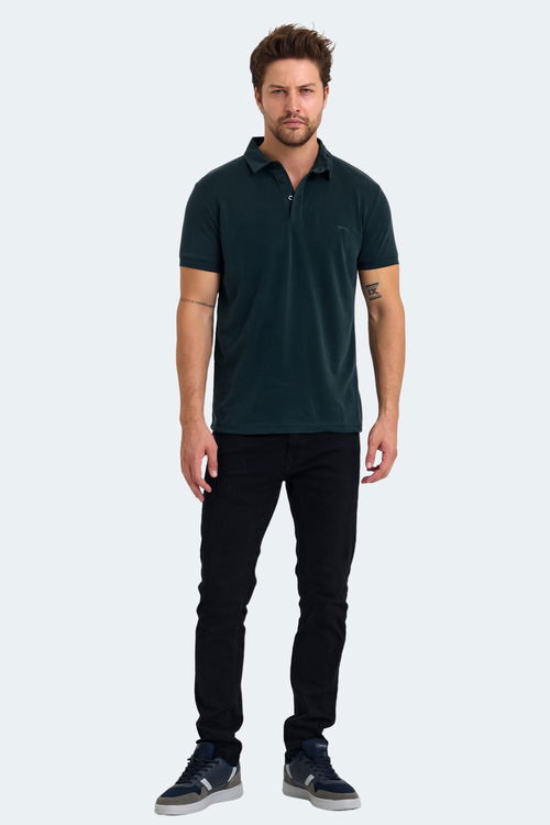 Slazenger KUGGA Erkek Koyu Yeşil Tişört Slazenger KUGGA Erkek Koyu Yeşil Tişört