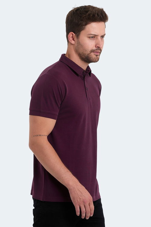Slazenger KUGGA Erkek Mürdüm Tişört