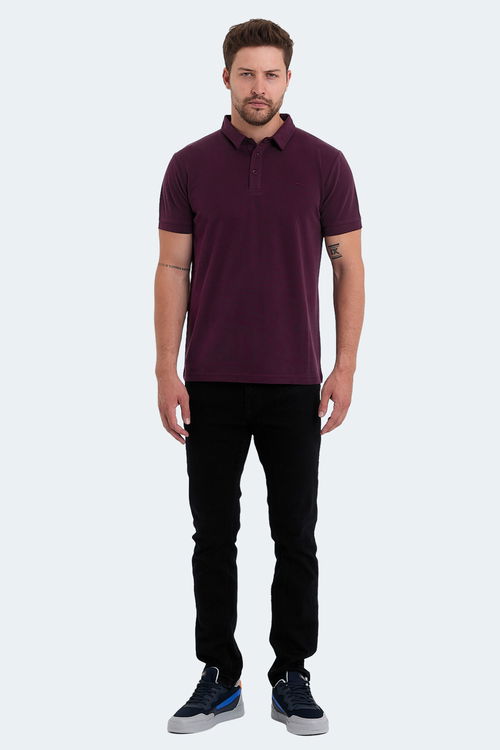 Slazenger KUGGA Erkek Mürdüm Tişört