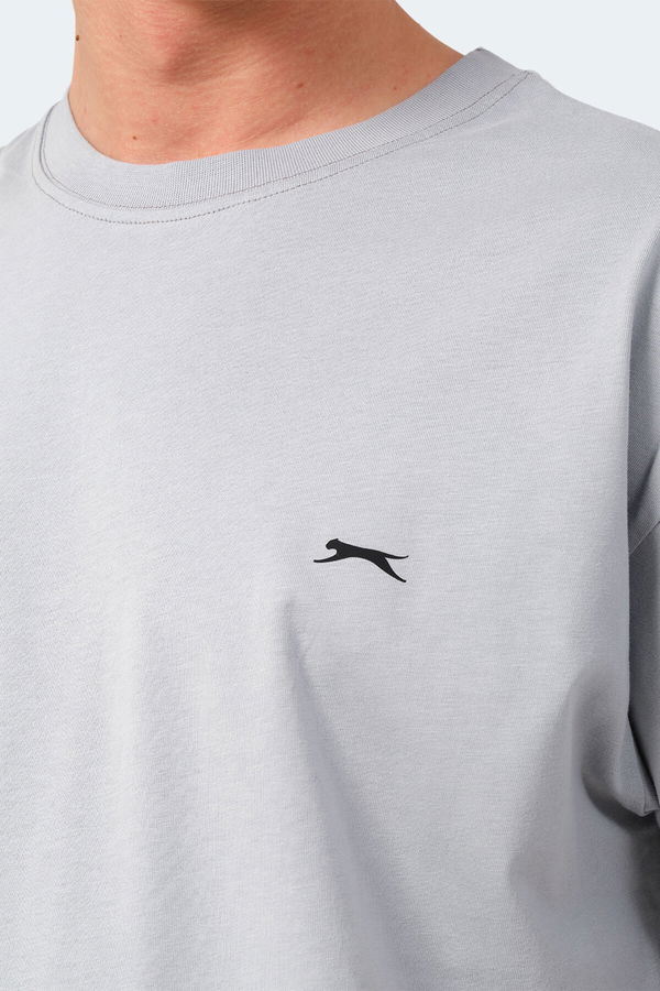 Slazenger KULANA Oversize Erkek Tişört Gri