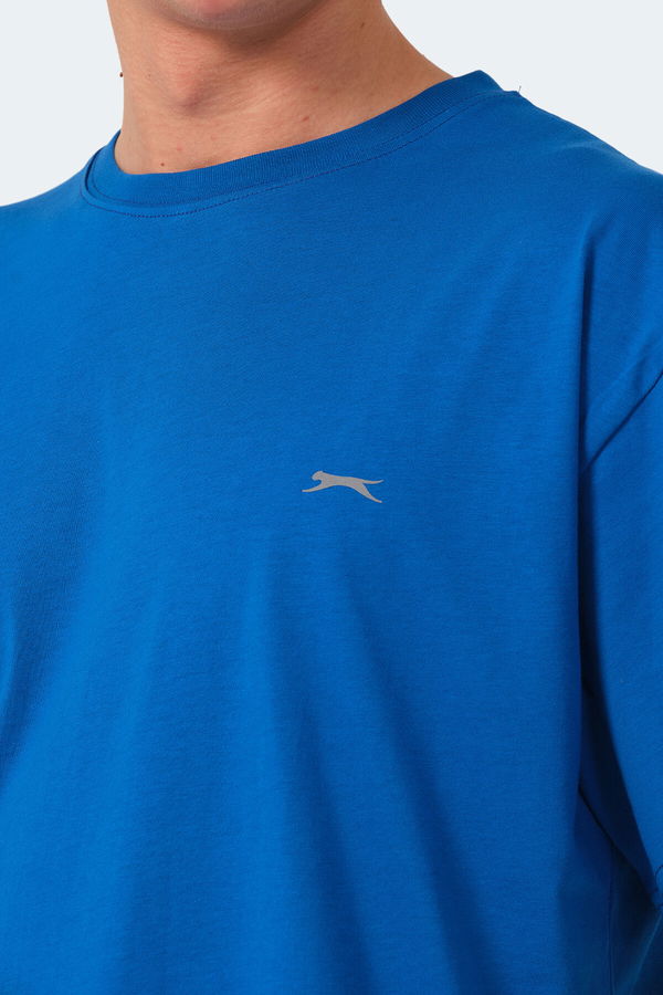Slazenger KULANA Oversize Erkek Tişört Saks Mavi