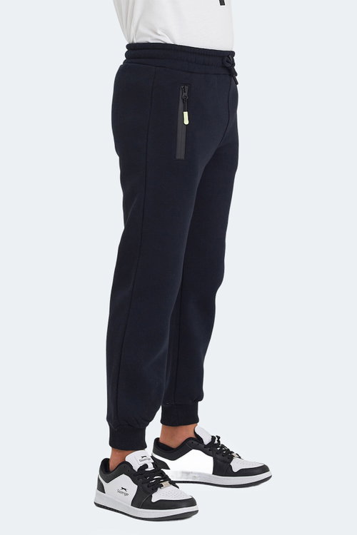 Slazenger LAMIS Unisex Çocuk Fermuar Cepli Lacivert Eşofman Altı