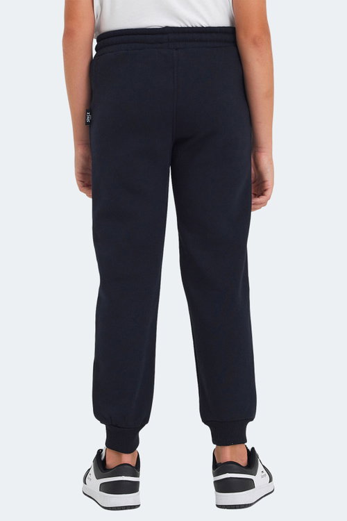 Slazenger LAMIS Unisex Çocuk Fermuar Cepli Lacivert Eşofman Altı