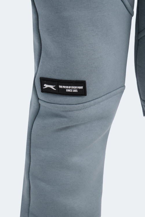 Slazenger LAMYA Unisex Çocuk Fermuar Cepli Mavi Eşofman Altı