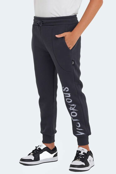 Slazenger LANEY Unisex Çocuk Cepli Koyu Gri Eşofman Altı