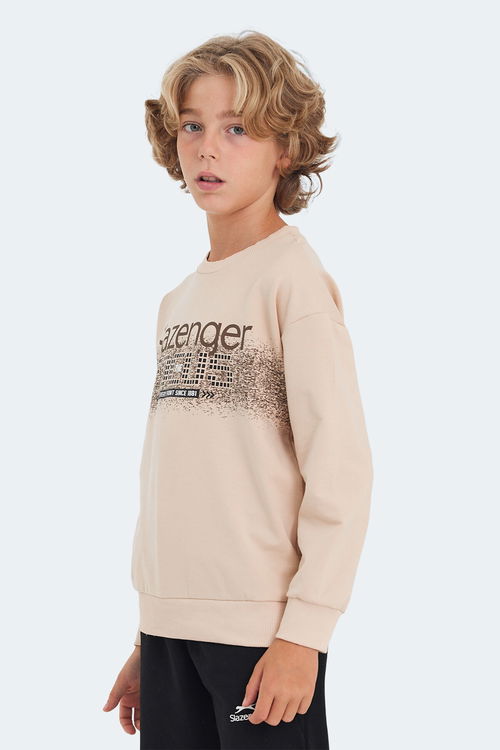 LAST Unisex Çocuk Sweatshirt Camel