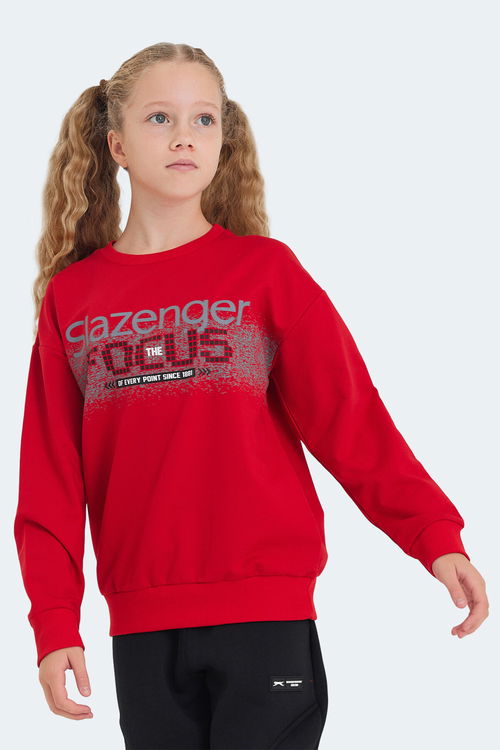 LAST Unisex Çocuk Sweatshirt Kırmızı