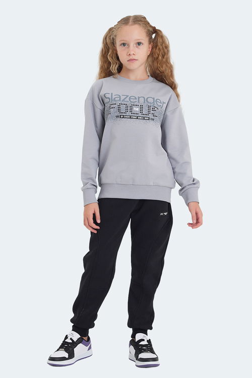 LAST Unisex Çocuk Sweatshirt Taş Gri