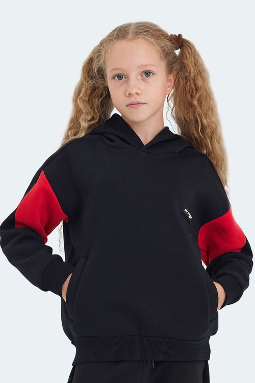 LAYNE Unisex Çocuk Sweatshirt Lacivert / Kırmızı