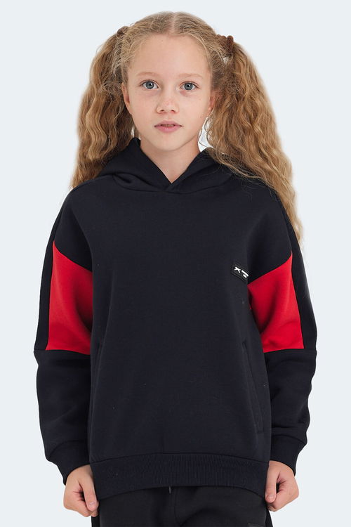 LAYNE Unisex Çocuk Sweatshirt Lacivert / Kırmızı