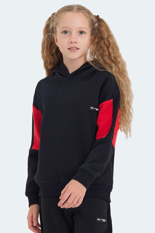 LAYNE Unisex Çocuk Sweatshirt Lacivert / Kırmızı