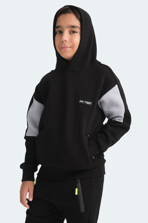 LAYNE Unisex Çocuk Sweatshirt Siyah / Gri