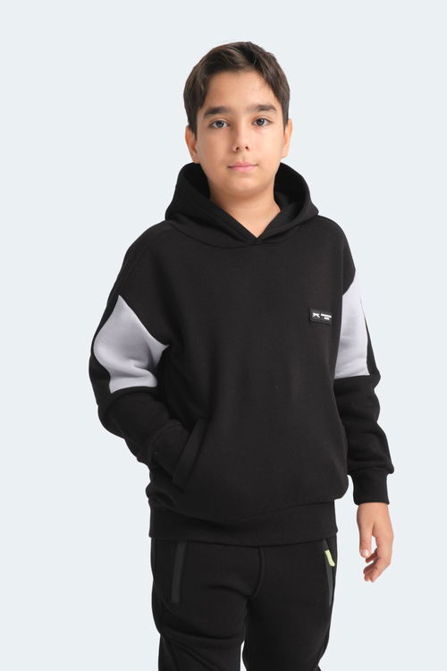 LAYNE Unisex Çocuk Sweatshirt Siyah / Gri