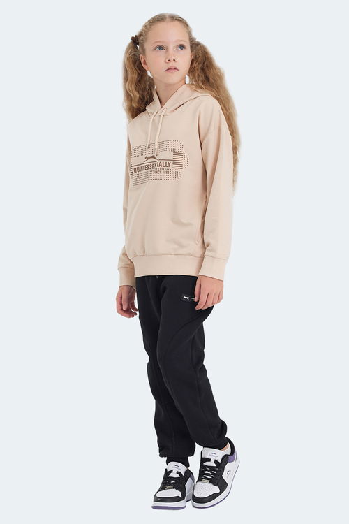 LAYO Unisex Çocuk Sweatshirt Camel