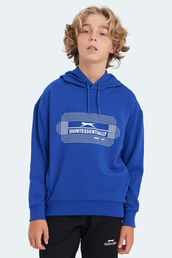 LAYO Unisex Çocuk Sweatshirt Saks Mavi