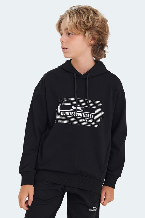 LAYO Unisex Çocuk Sweatshirt Siyah