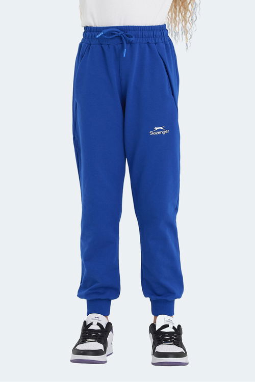 Slazenger LEGY IN Unisex Çocuk Cepli Saks Mavi Eşofman Altı