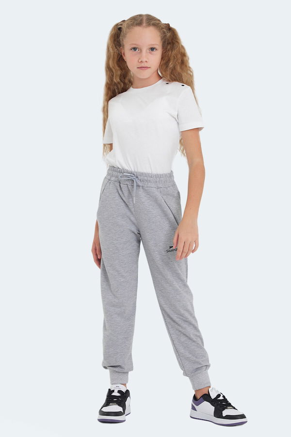 Slazenger LEGY IN Unisex Çocuk Eşofman Altı Taş Gri