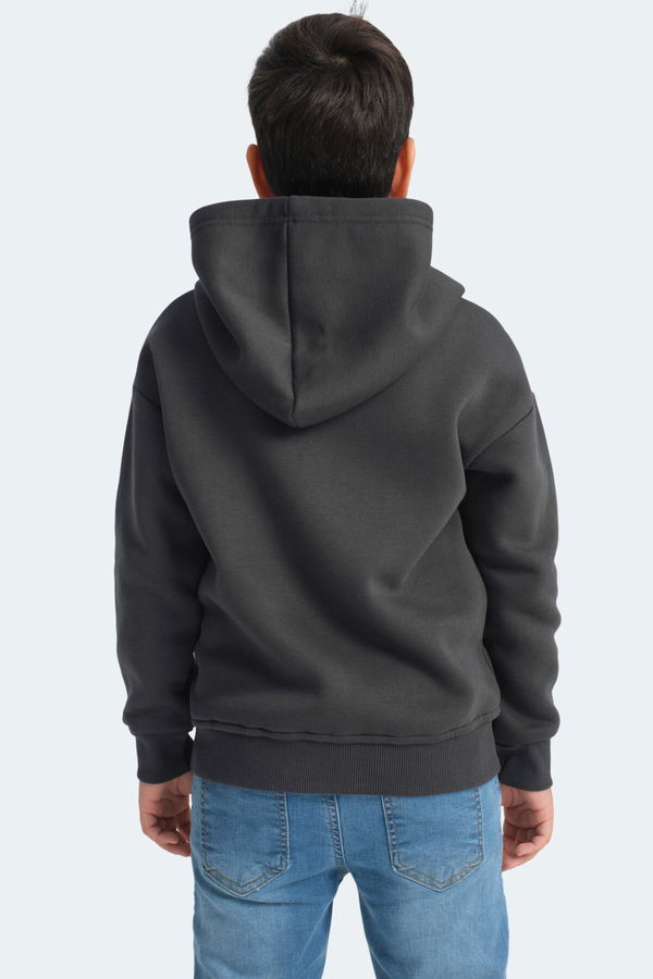 LEKAN Unisex Çocuk Sweatshirt Koyu Gri