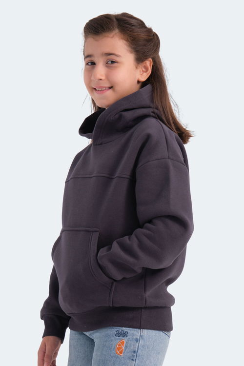 LENE Unisex Çocuk Sweatshirt Koyu Gri