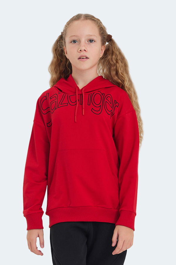 LETTO Unisex Çocuk Sweatshirt Kırmızı