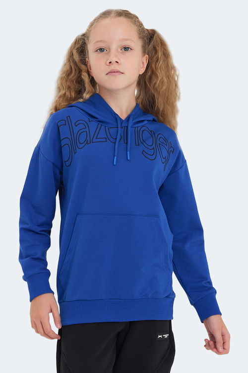 LETTO Unisex Çocuk Sweatshirt Saks Mavi