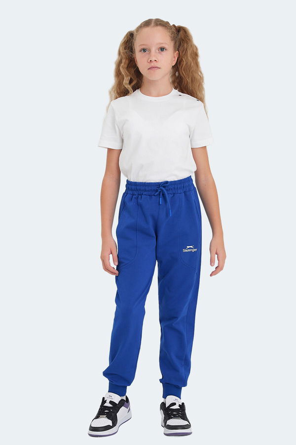 Slazenger LINE IN Unisex Çocuk Eşofman Altı Saks Mavi