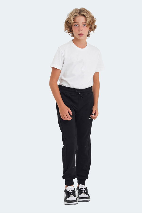 Slazenger LINE IN Unisex Çocuk Eşofman Altı Siyah