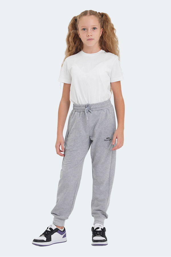 Slazenger LINE IN Unisex Çocuk Eşofman Altı Taş Gri