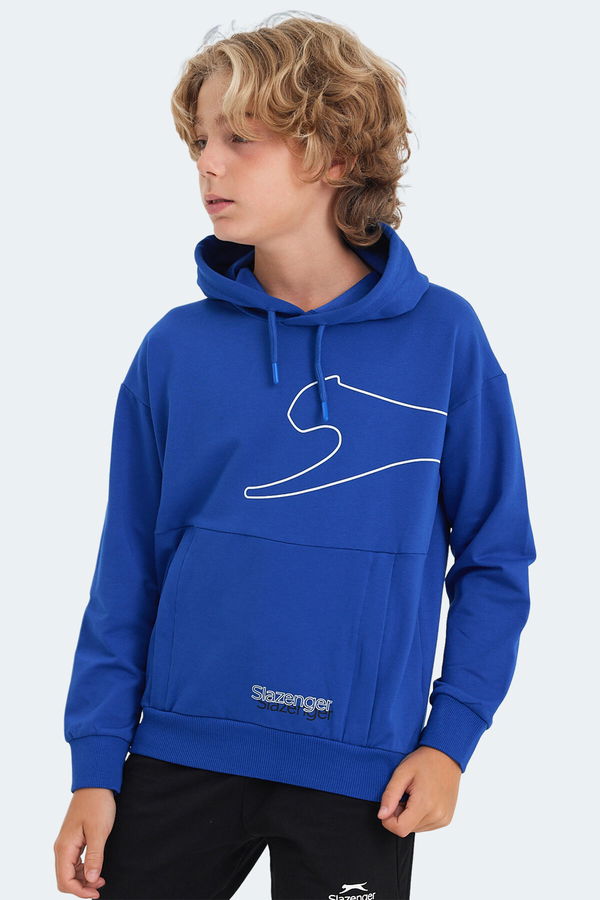 LINK Unisex Çocuk Sweatshirt Saks Mavi