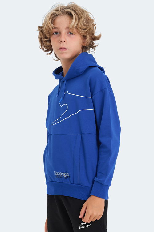 LINK Unisex Çocuk Sweatshirt Saks Mavi