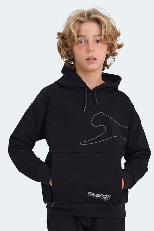 LINK Unisex Çocuk Sweatshirt Siyah