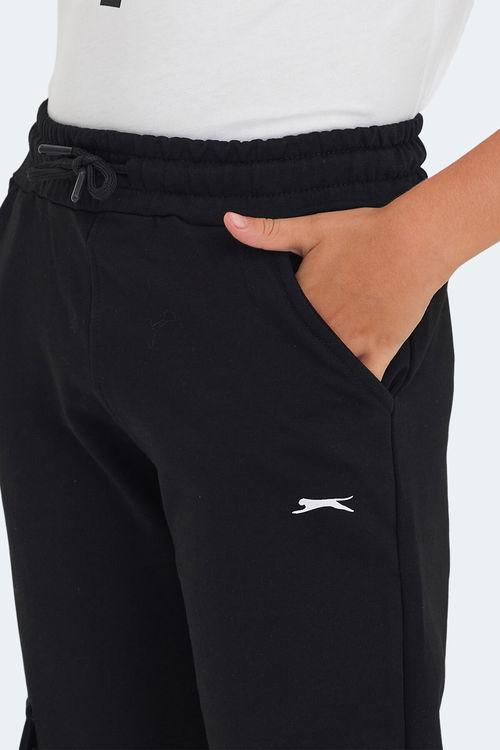 Slazenger LIVE IN Unisex Çocuk Cepli Siyah Eşofman Altı
