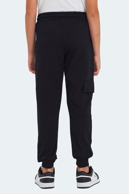 Slazenger LIVE IN Unisex Çocuk Cepli Siyah Eşofman Altı