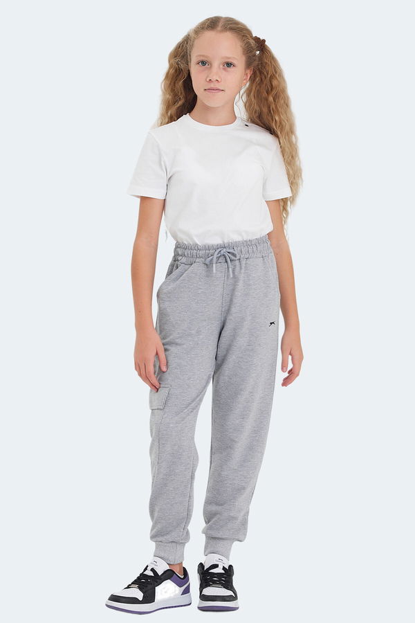 Slazenger LIVE IN Unisex Çocuk Eşofman Altı Taş Gri