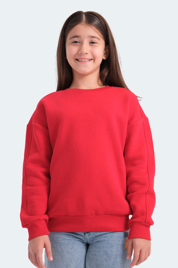 LOGAN Kız Çocuk Sweatshirt Kırmızı