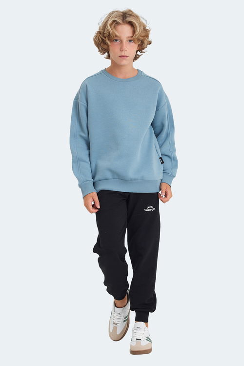 LOGAN Unisex Çocuk Sweatshirt Mavi