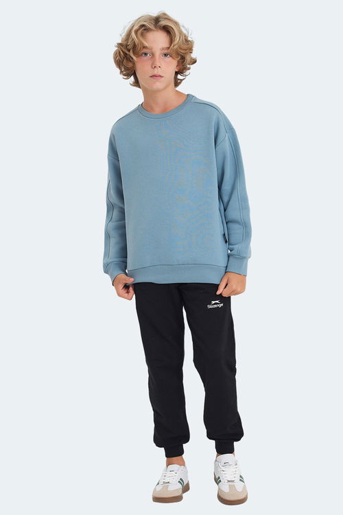 LOGAN Unisex Çocuk Sweatshirt Mavi