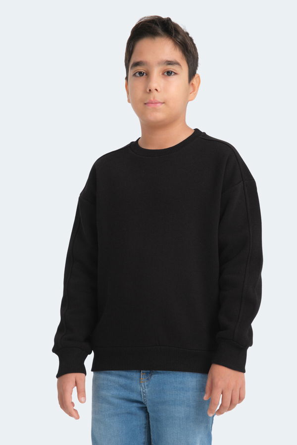 LOGAN Unisex Çocuk Sweatshirt Siyah