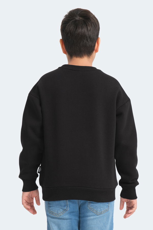 LOGAN Unisex Çocuk Sweatshirt Siyah