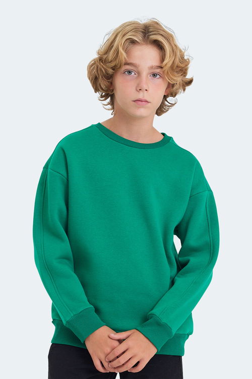 LOGAN Unisex Çocuk Sweatshirt Yeşil