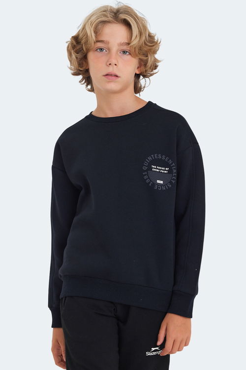 LONE Unisex Çocuk Sweatshirt Lacivert